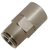 Push in fitting nickel plated brass straight female BSPP(G)